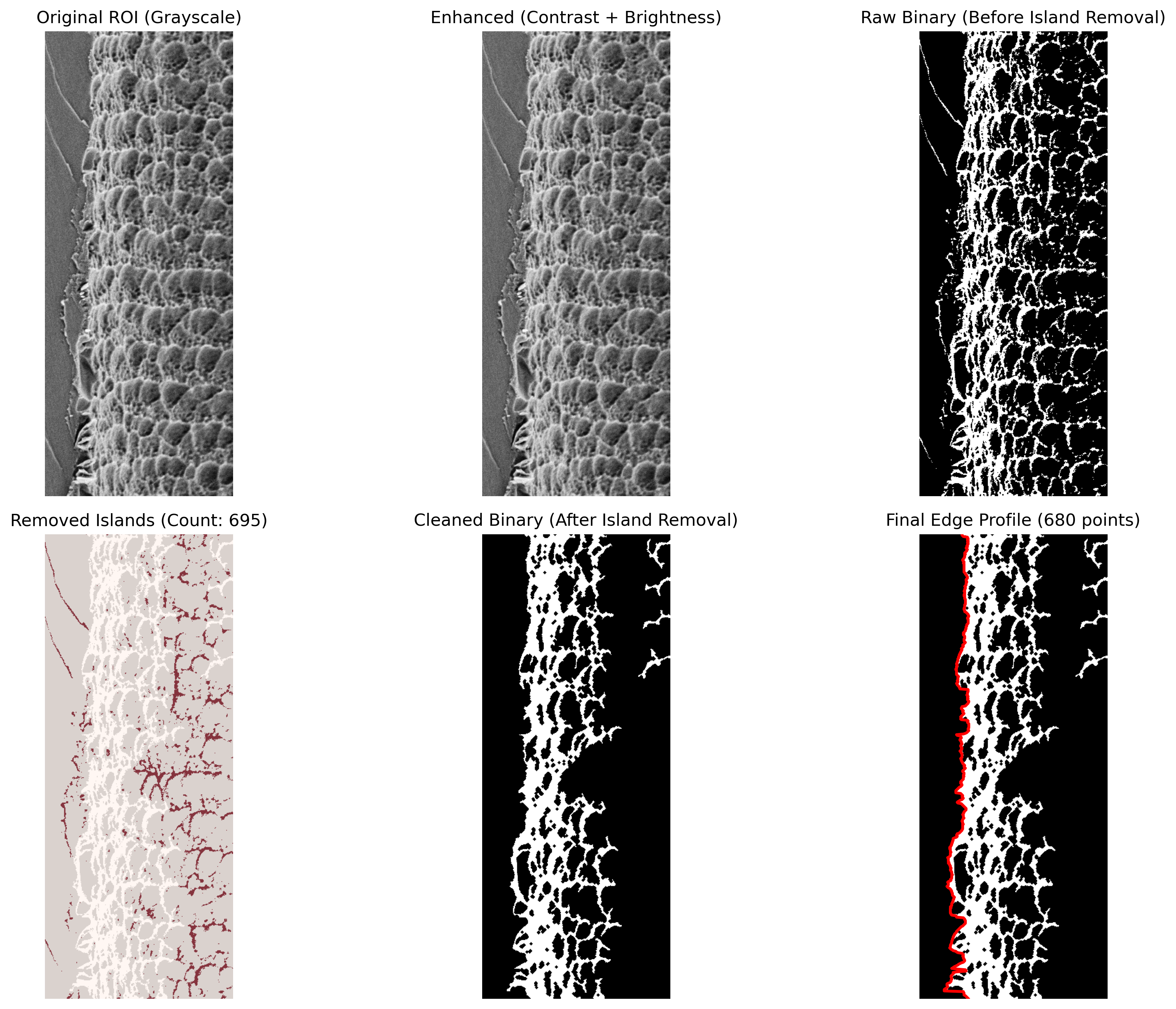 SEM edge roughness preview
